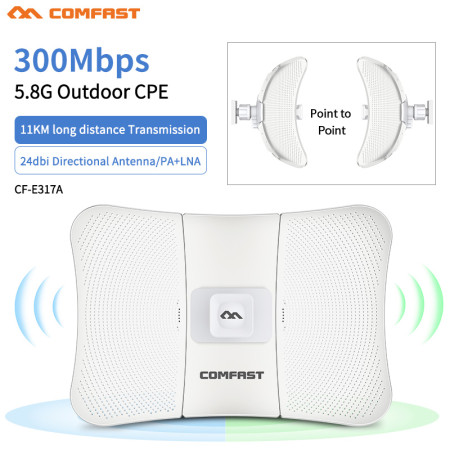 11KM Comfast 300Mbps 5G Wireless Repeater Extender Router Outdoor AP