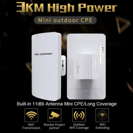1-3Km Long Range WIFI Outdoor CPE WIFI Router 2.4Ghz ,5Ghz 300Mbps Wireless Router Outdoor WIFI CPE Bridge Repeater Access Point