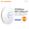 Cheap!CF-E320N-v2 300Mbps Wireless Access Point 2.4G Ceiling Router Wifi Extender Repeater Indoor Long Range 2*3dBi built Area