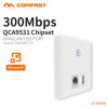 COMFAST Wall Embedded ap 300mbs access point RJ45 usb charger port wifi in-wall 48v power supply hotel use AP dual 3dBi CF-E536N