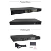 10/100/1000M 24 Ports Gigabit PoE Switch AP Manager RJ45 Smartlink POE Switch Network Of Compatible Network Cameras Wireless AP