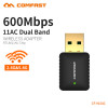 600/1300Mbps Comfast USB 3.0 Wireless Wifi Adapter Dual Band 2.4+5 GHz 802.11AC 802.11 a/b/n/g/ac with 2*6dbi Wifi Antennas