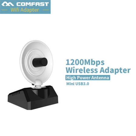 New ~ Long Range Dual Band 1200Mbps 802.11a/b/g/n/ac USB3.0 WLAN Wireless Adapter Network USB WiFi Adapter Comfast CF-WU772AC